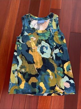 Simply Vera Tank Top in Teal, Mustard & Navy, PS
